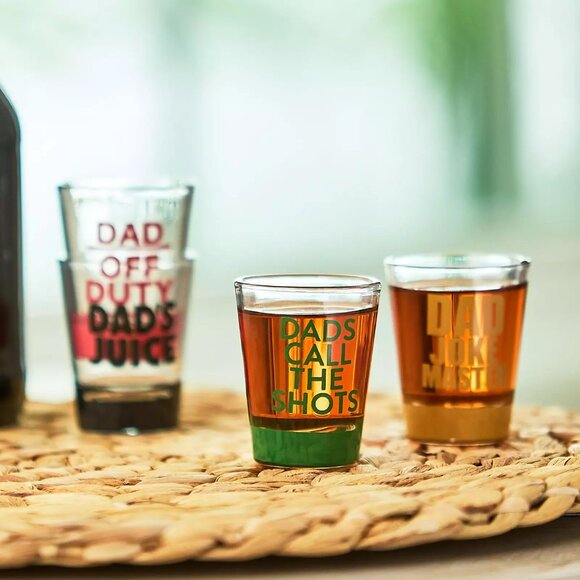 Way To Celebrate Father’s Day Shot Glass Set, 4 Pieces - Fun and Festive Designs - Picture 3 of 4